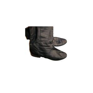 Leather Ankle Boots Black Soft Leather Comfortable Casual Shoes